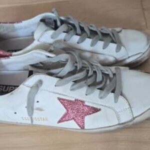 Golden Goose Super-Star Classic Low Top Leather Sneakers Women's  size 10